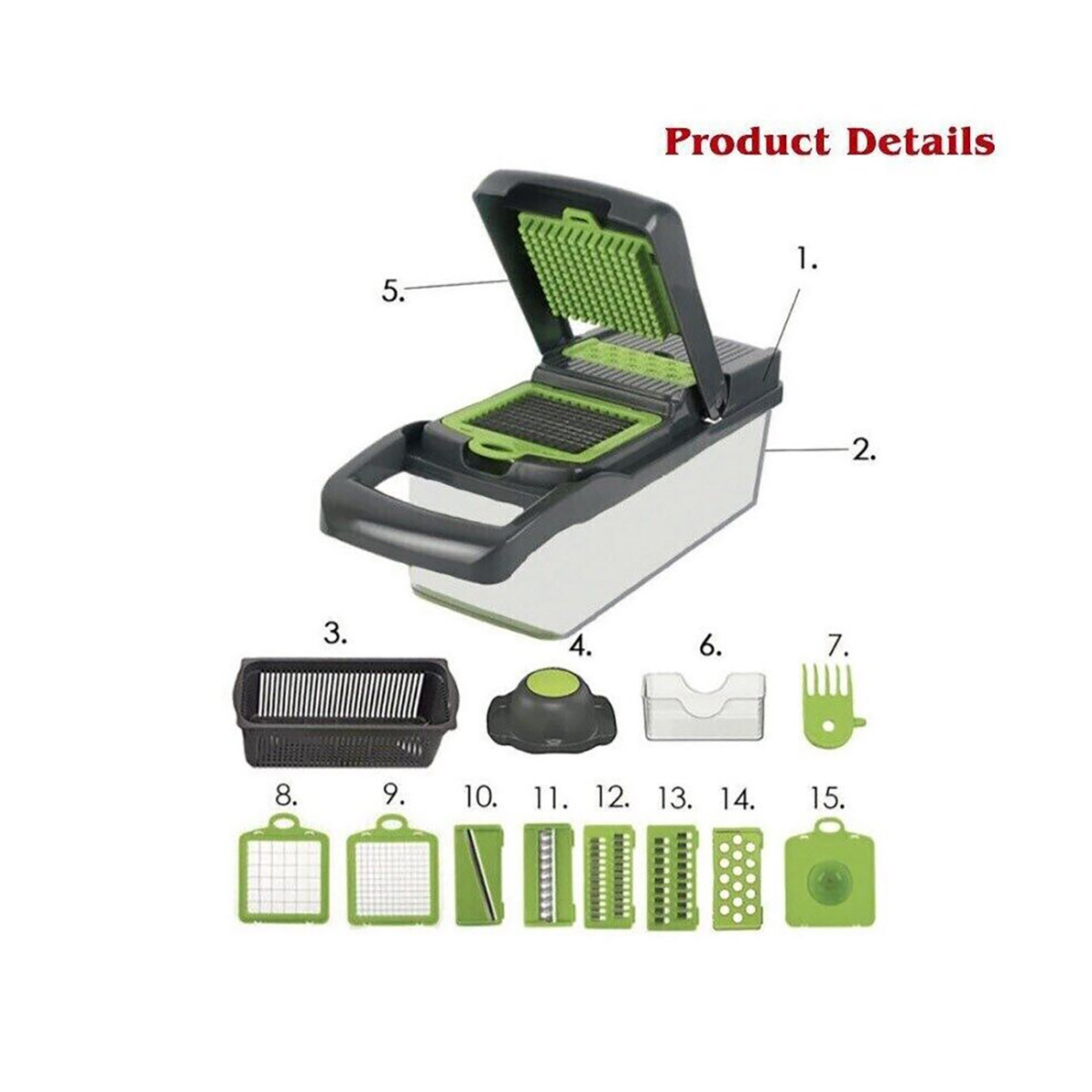 16-in-1 Vegetable Chopper & Meal Prep Tool